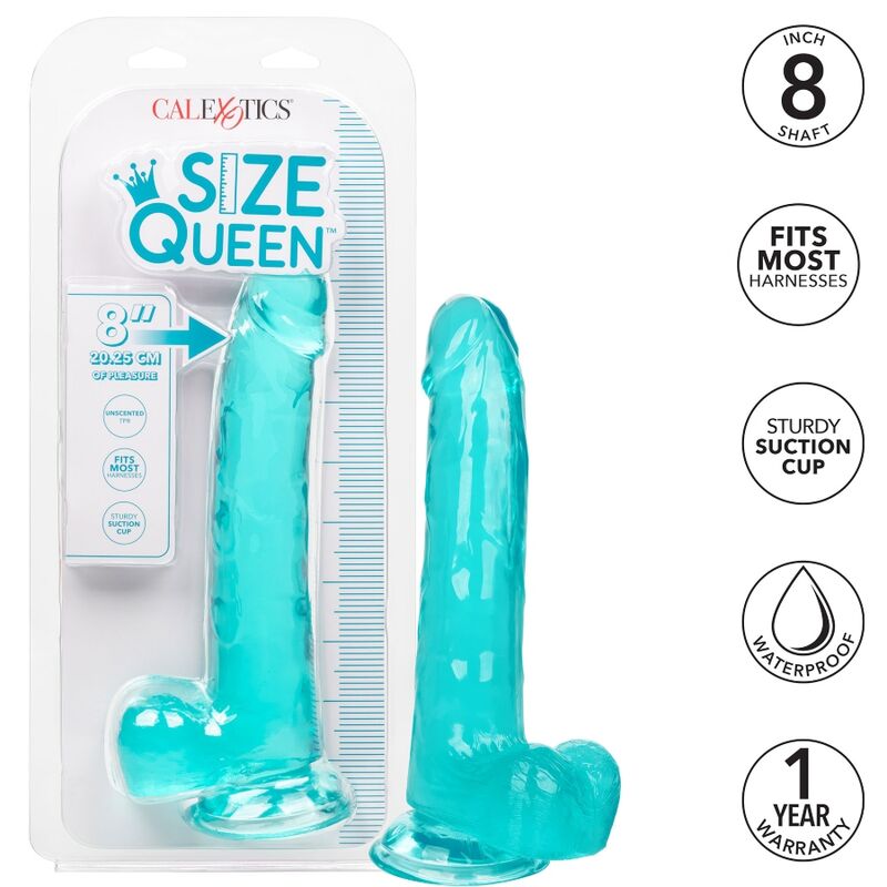 CALEXOTICS - QUEEN SIZE DILDO BLAU 20,3 CM