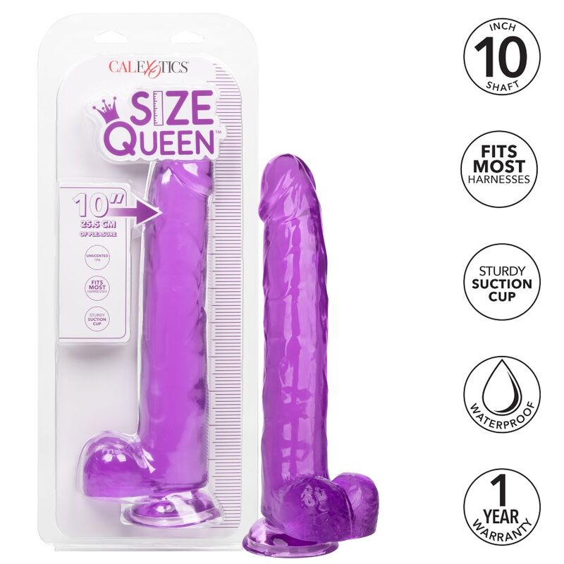 CALEXOTICS – DILDO IN QUEEN SIZE, LILA, 25,5 CM