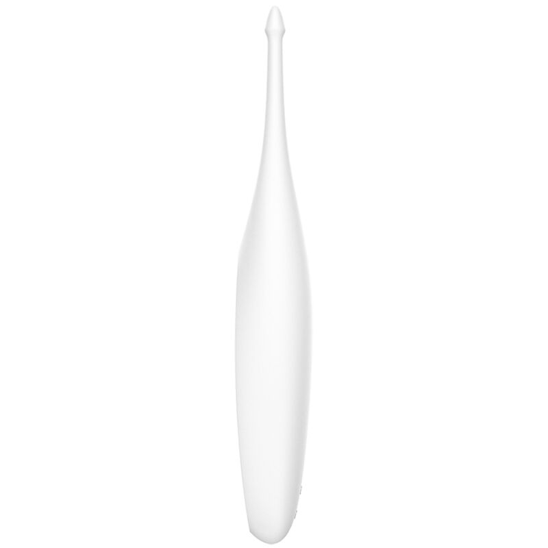 SATISFYER - WIRBELNDER VIBRATOR MIT SPASSIGER SPITZE, WEISS