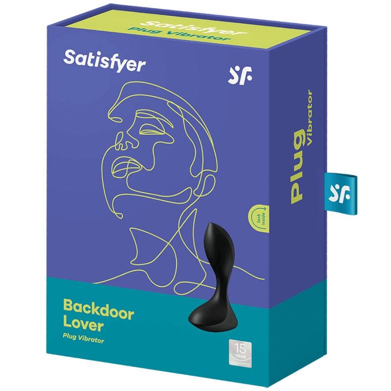 SATISFYER - VIBRIERENDER ANALVERSCHLUSS FÜR DEN PO (SCHWARZER STECKER)