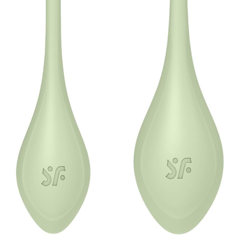 Kit Boules de Kegel Yoni Power 2 Ovales Rainurées 3 Tailles - Satisfyer