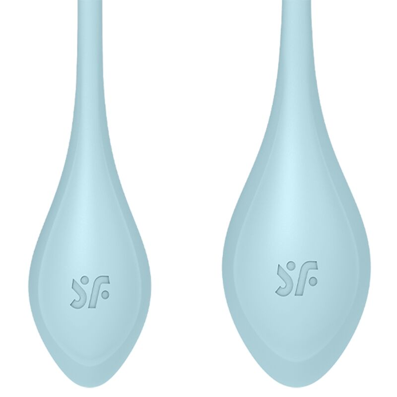 Kit Boules de Kegel Yoni Power 2 Ovales Rainurées 3 Tailles - Satisfyer