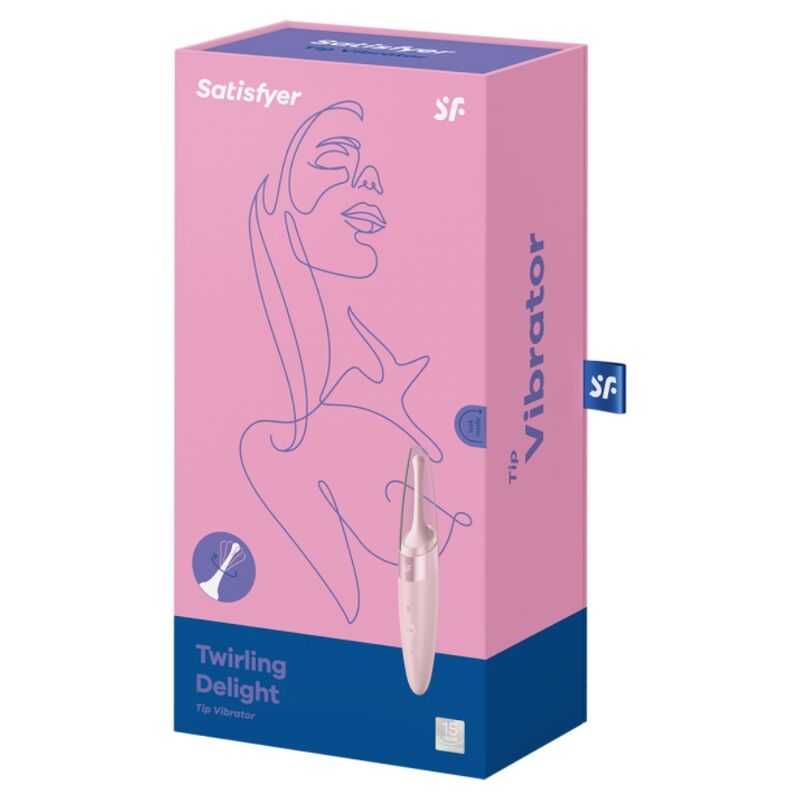 SATISFYER - TWIRLING DELIGHT ROSA KLITTISPOT-VIBRATOR