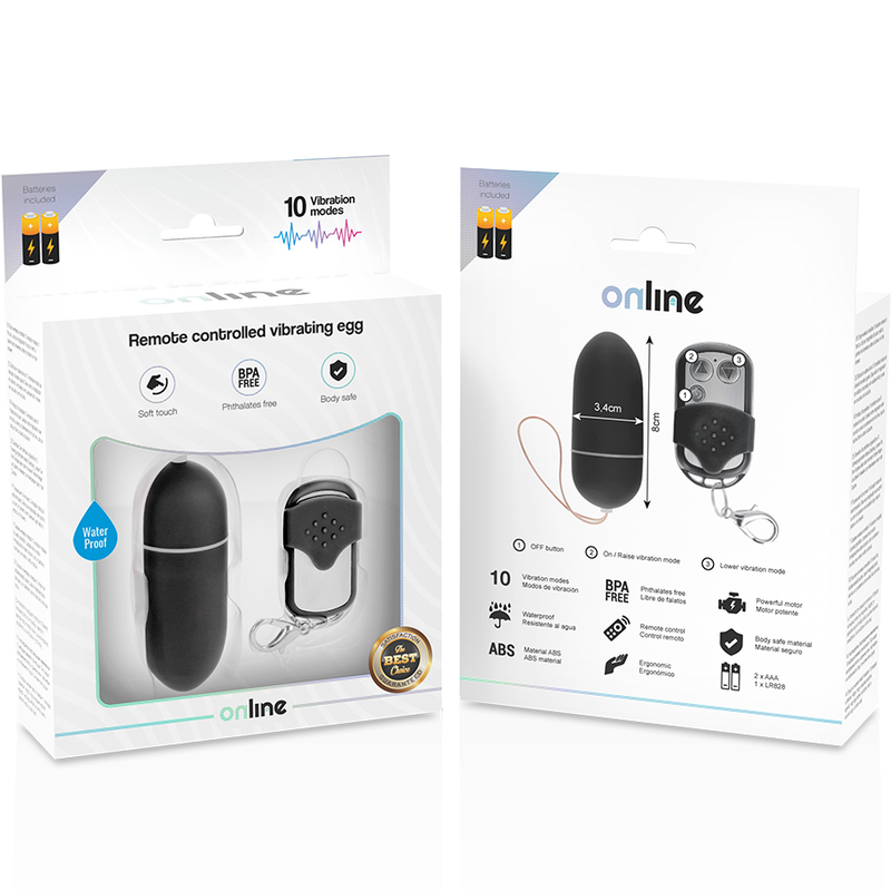 Fernbedienung Vibrierendes Ei L schwarz