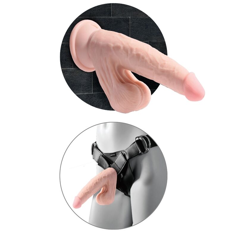 KING COCK - PLUS BALLS 3D DILDO 20,3 CM