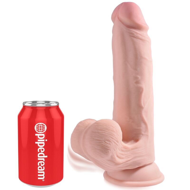 KING COCK - PLUS BALLS 3D DILDO 20,3 CM