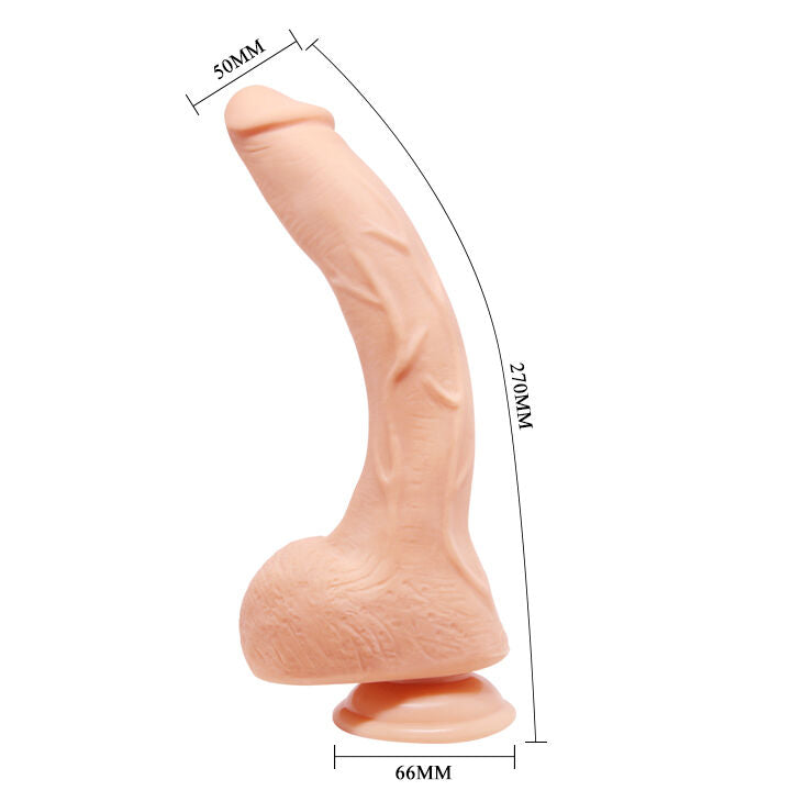 Gode Réaliste Ventouse Beau Jack 26 cm Tête Bulbeuse Point G - Baile