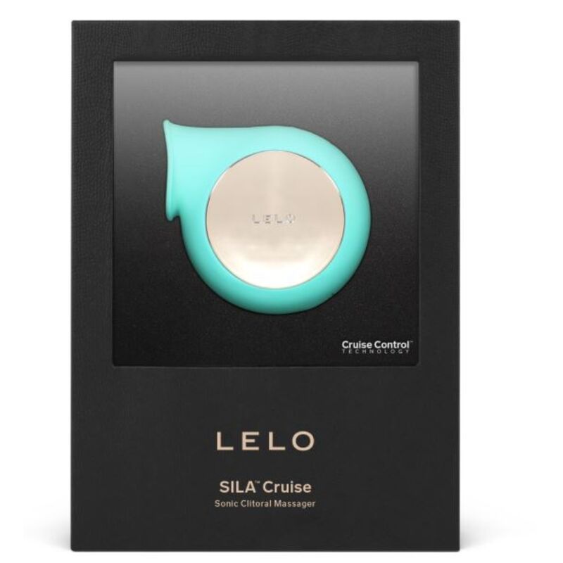 Coffret noir du Sila Cruise vert de Lelo, stimulateur sonique Cruise Control