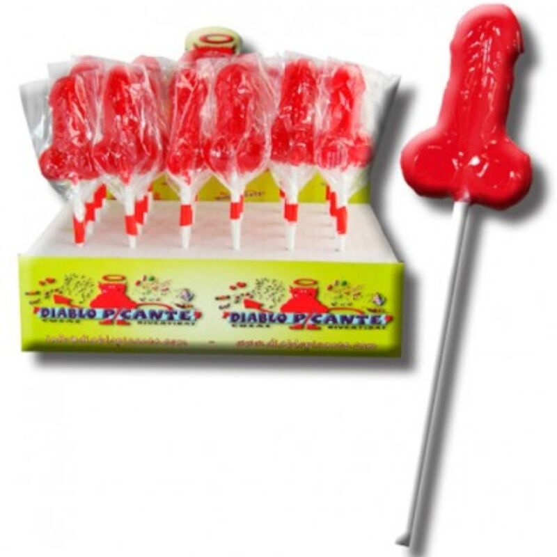 Sucette Gummy Forme Vagin ou Pénis Saveur Fraise - Diablo Goloso