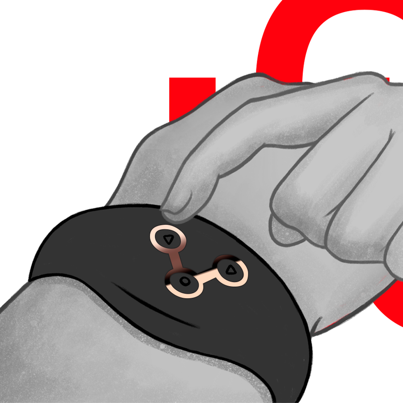 Funkfernbedienungsuhr mit Jet- und Kupfertechnologie