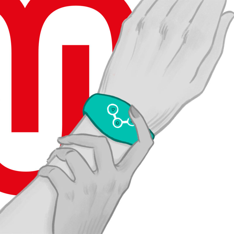 WATCHME – BLAUBAU-KABELLOSE TECHNOLOGIE-UHR IN BLAU-GRÜN