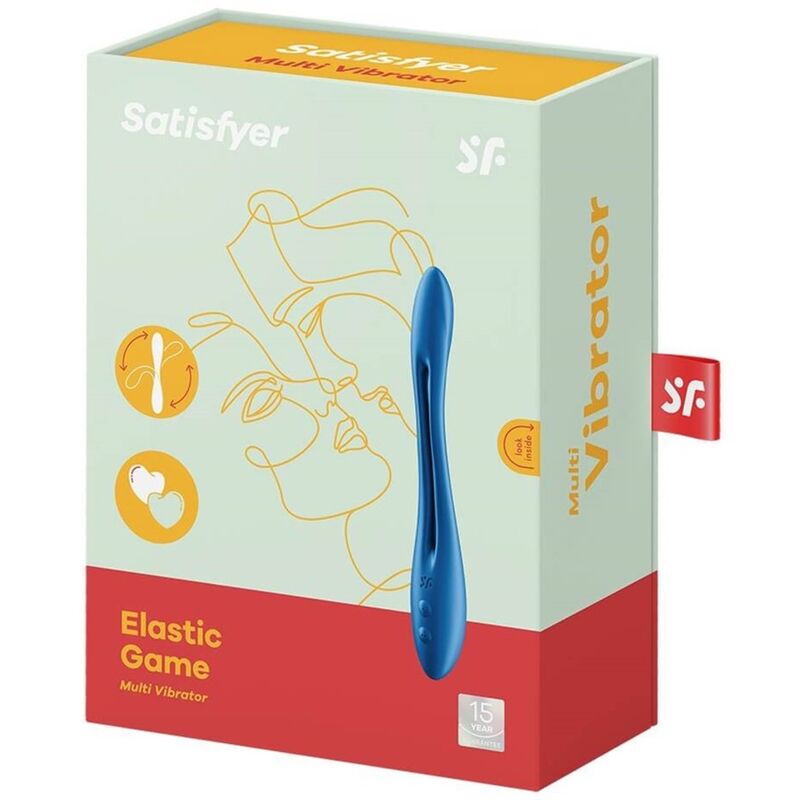 Blauer multielastischer Spielvibrator