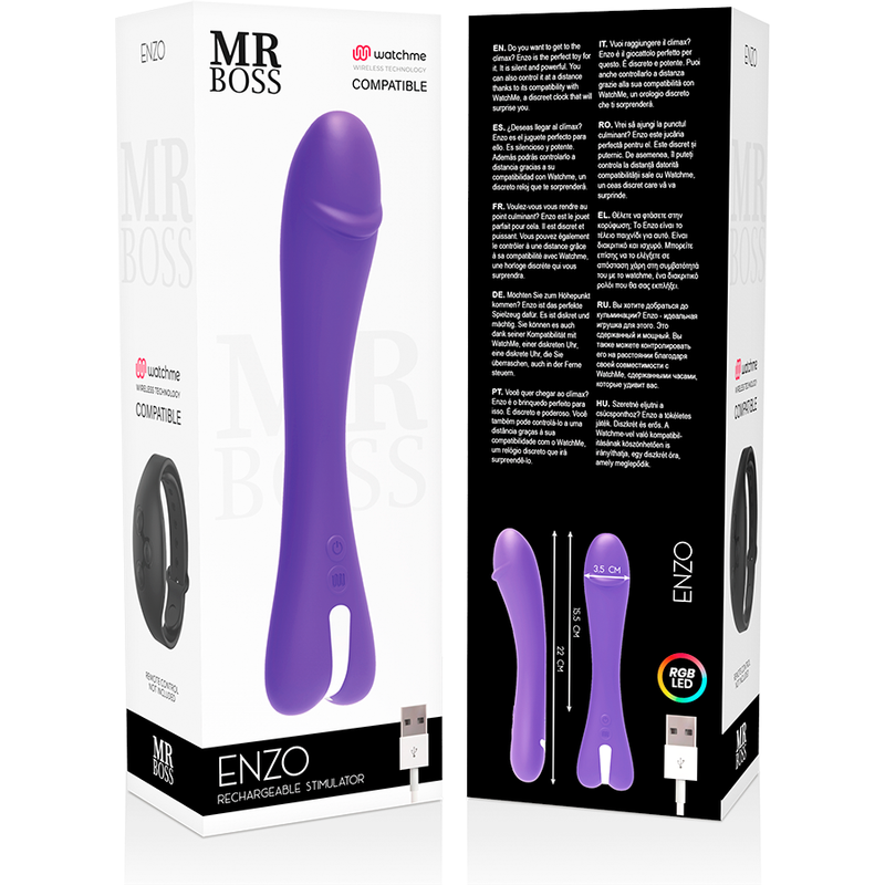 MR BOSS - ENZO VIBRATOR WATCHME DRAHTLOSTECHNOLOGIE KOMPATIBEL