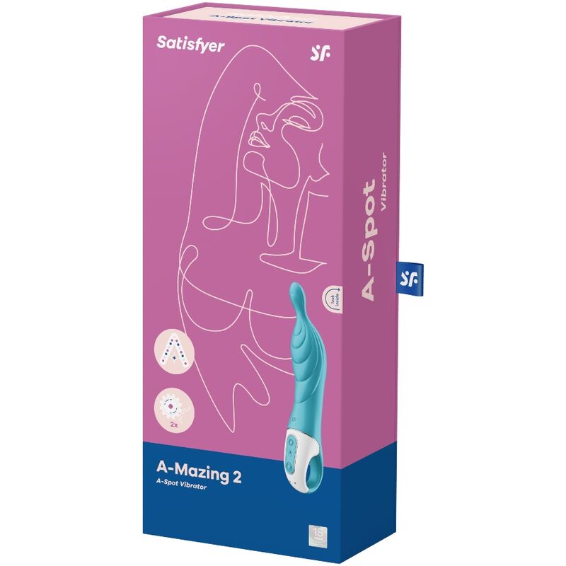 SATISFYER - FANTASTISCHER 2-Punkt-TÜRKIS-VIBRATOR