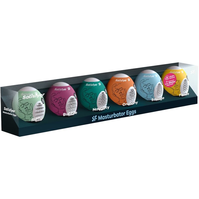SATISFYER – MASTURBIERENDE EIER, 6ER-SET
