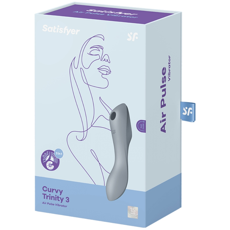 Curvy Trinity 3 Grauer Stimulator und Vibrator