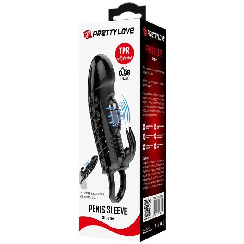Penishülle Sloane Black Rabbit