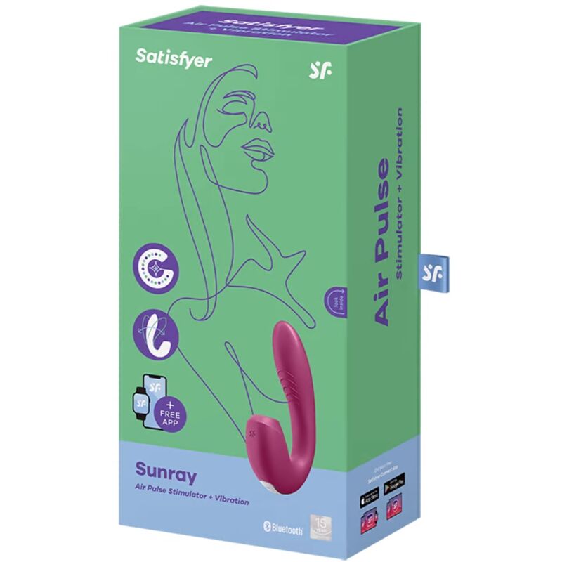 SATISFYER - SUNRAY RED STIMULATOR- UND VIBRATOR-APP