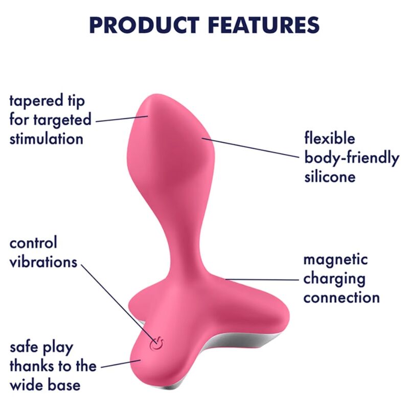 SATISFYER - VIBRATOR-PLUG GAME CHANGER PINK