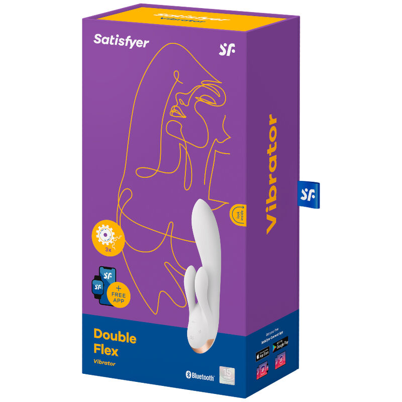 SATISFYER - ANWENDUNG DES SCHWARZEN DOPPELFLEXVIBRATORS