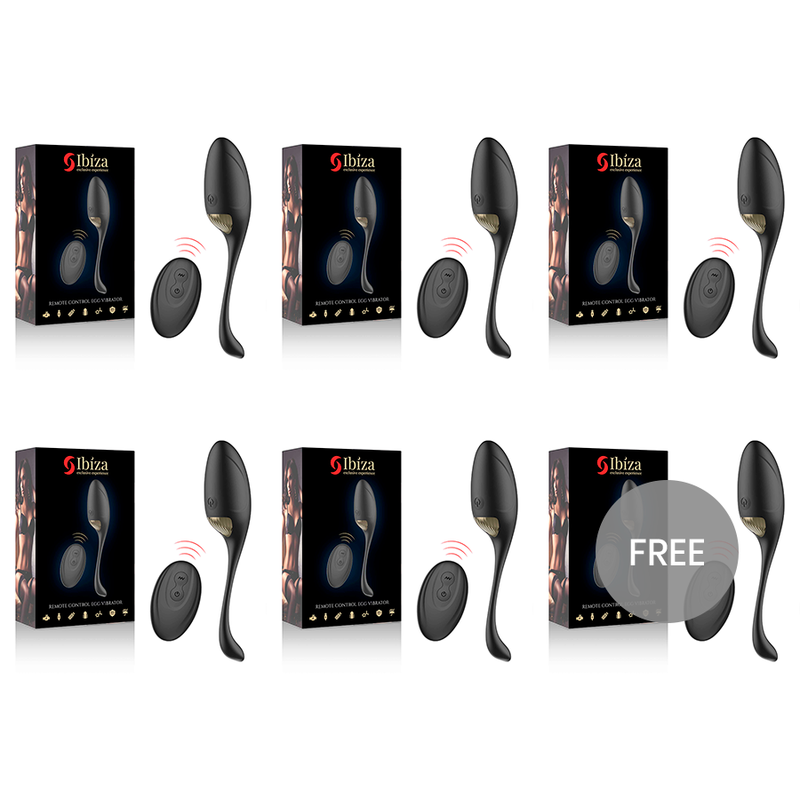 ECOPACK 6 STÜCK - IBIZA SOFTVIBRATOR MIT FERNBEDIENUNG