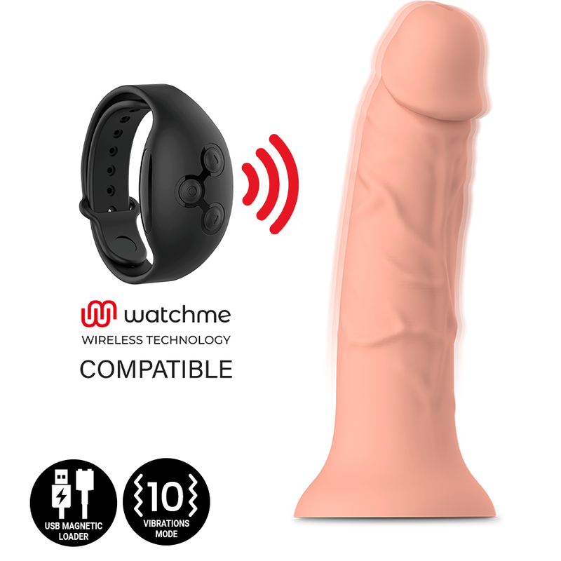 Asher Original Dildo S – Vibrator kompatibel mit der WatchMe Wireless-Technologie