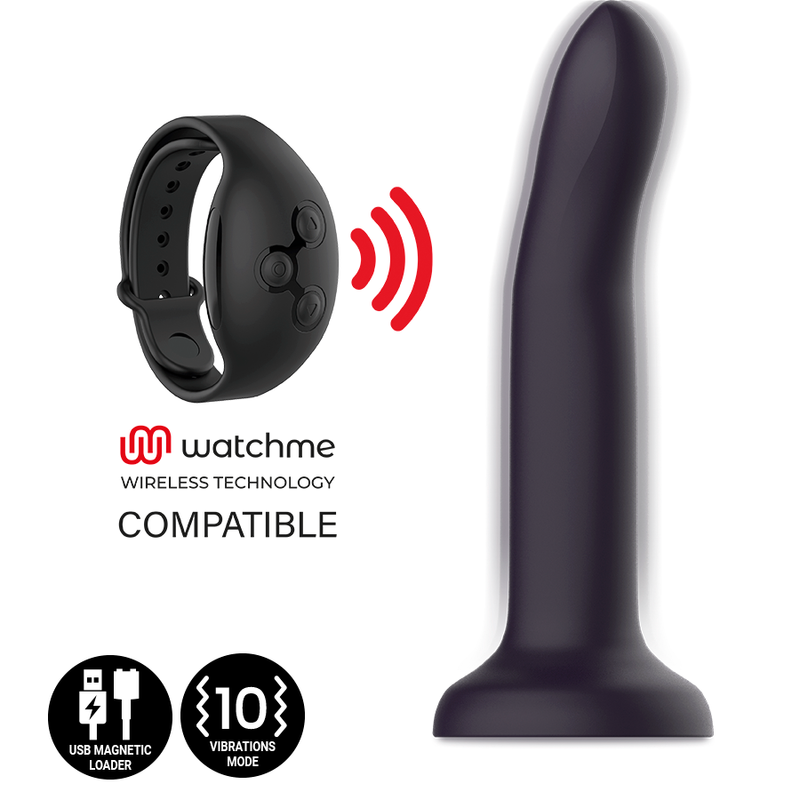 MYTHOLOGIE - DUMAN MYSTIC DILDO M - VIBRATOR KOMPATIBEL MIT WATCHME WIRELESS TECHNOLOGY