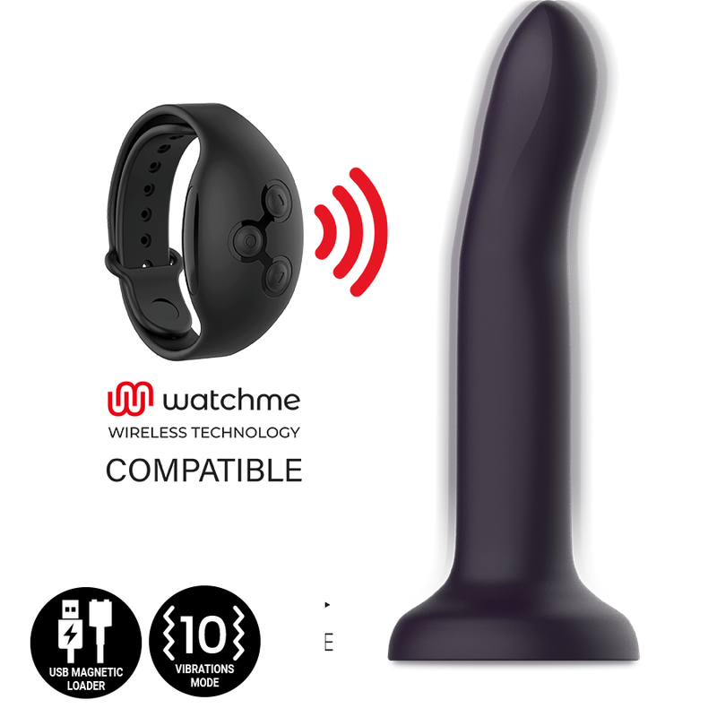 MYTHOLOGIE - DUMAN MYSTIC DILDO L - VIBRATOR KOMPATIBEL MIT WATCHME WIRELESS TECHNOLOGY