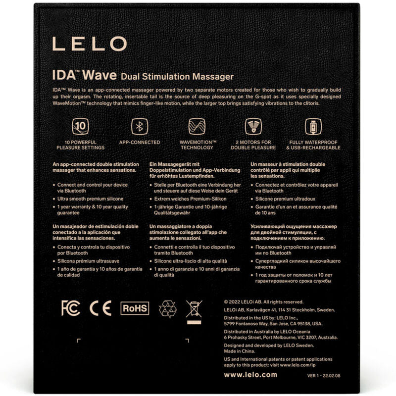 Lelo Paarmassagegerät - Ida Wave Schwarz