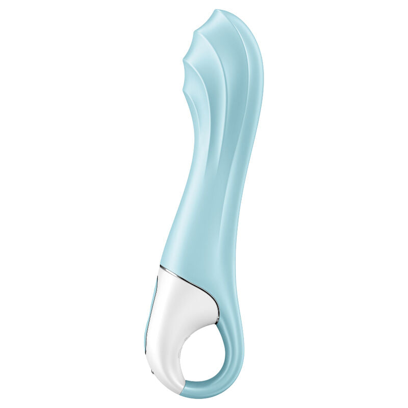 SATISFYER – AUFBLASBARER G-PUNKT-VIBRATOR MIT LUFTPUMPE UND APP-STEUERUNG (BLAU)