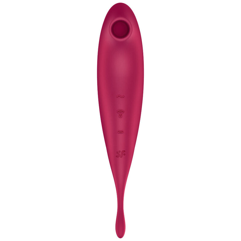 SATISFYER - TWIRLING PRO+ RED STIMULATOR UND VIBRATOR-APP