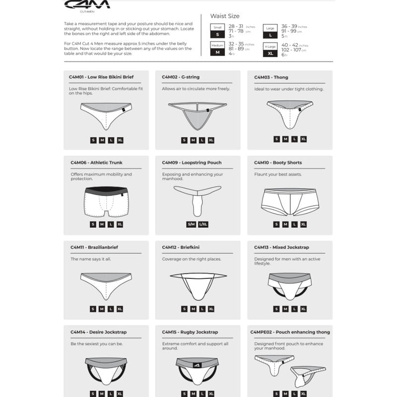 CUT4MEN - AZTEC LOW-RISE BRIEFS L