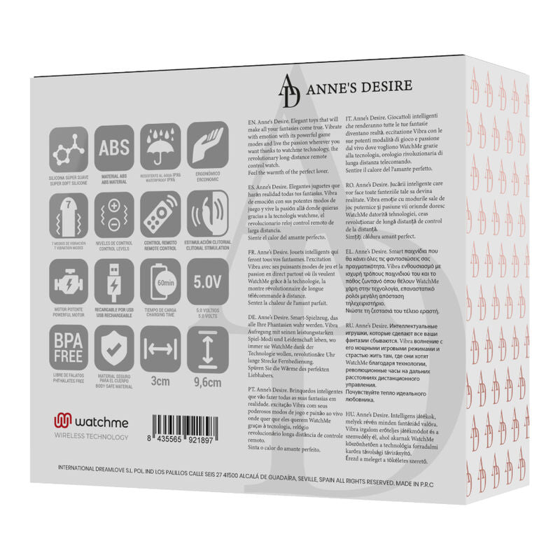 Panty Pleasure Tecnolog a Watchme schwarz/gold