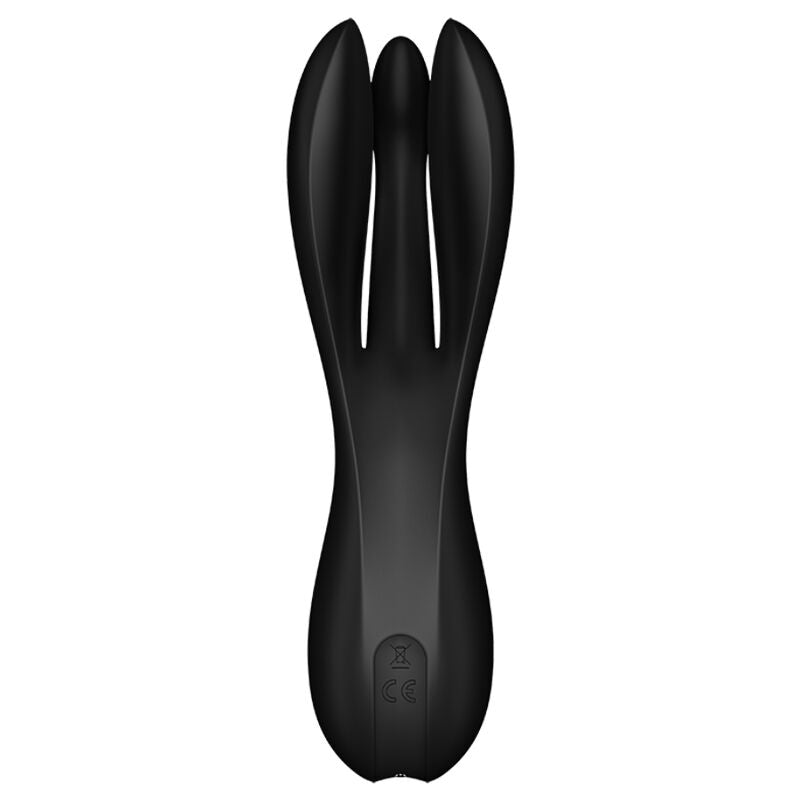 SATISFYER - DREIER-VIBRATOR MIT 2 VIOLETTISCHEN PERLEN