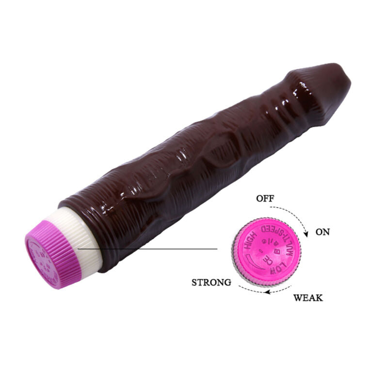 BAILE - PLEASURE WAVES VIBRATOR 23 CM BRAUN