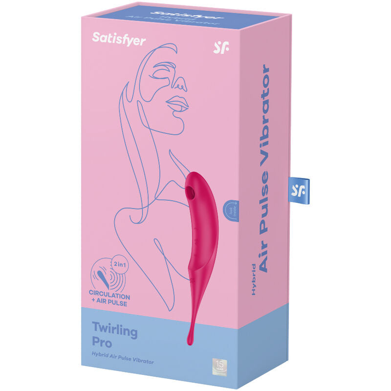 SATISFYER - TWIRLING PRO AIR PULSE BLAUER STIMULATOR UND VIBRATOR