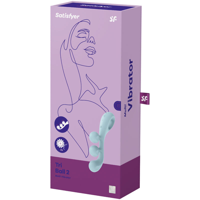 Multi Tri-Ball Vibrator 2 blau
