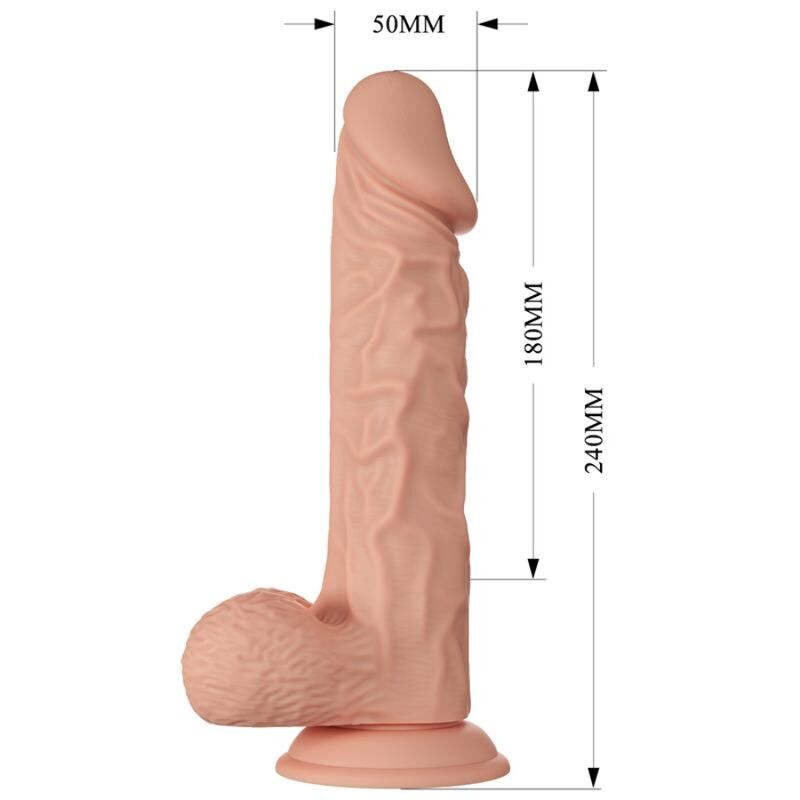 BAILE - SCHÖNE BEGEGNUNG BURAQ REALISTISCHER FLEXIBLER DILDO 24 CM NATÜRLICH