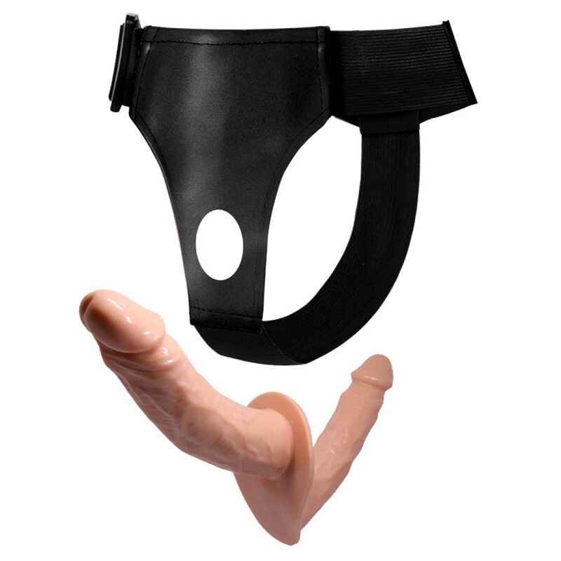 Ultra leidenschaftliche Doppeldildos mit Harness