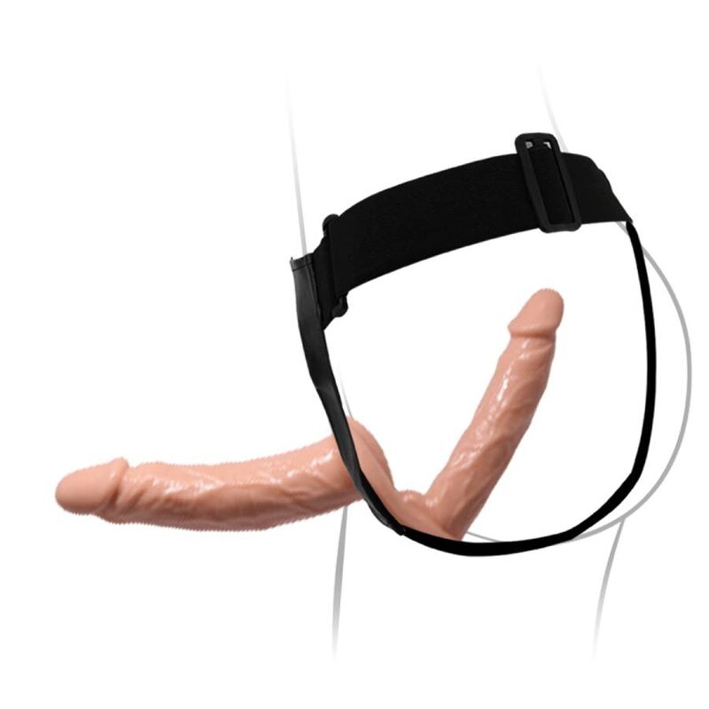 Ultra leidenschaftliche Doppeldildos mit Harness