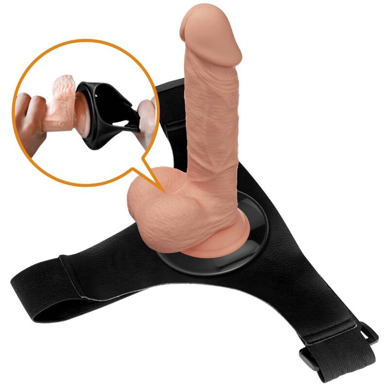 Slip Harness Universal Harness mit Jerry Dildo 21,8 cm natur
