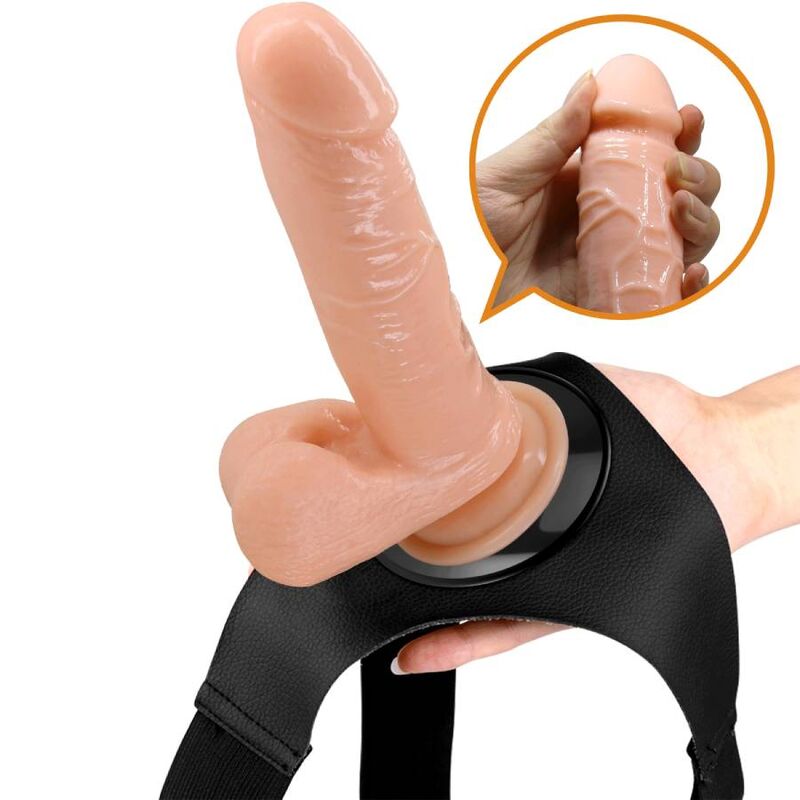 Harness Slip Universal Harness mit Dildo Tom 20 cm Natur