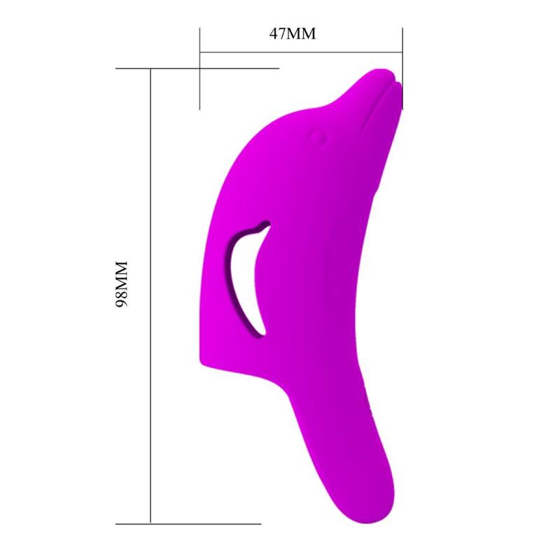 PRETTY LOVE - LEISTUNGSSTARKER DELPHINI-LILA-FINGERSTIMULATOR