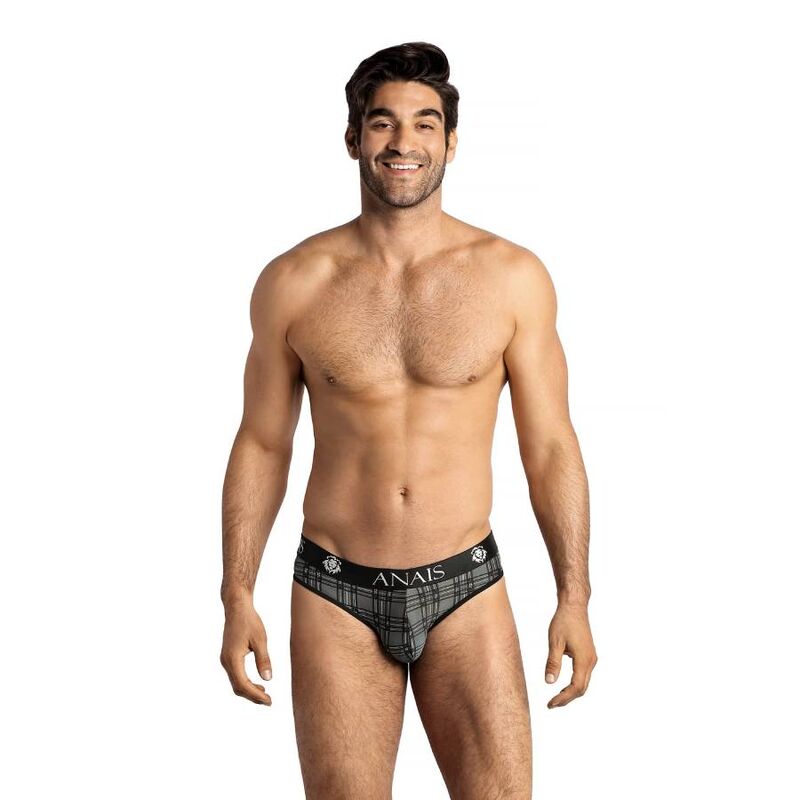 Slip Homme Balance Microfibre Imprimé Carreaux - Anais Men