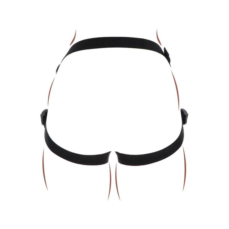 Schwarzer Strap-on-Vergnügungsgurt