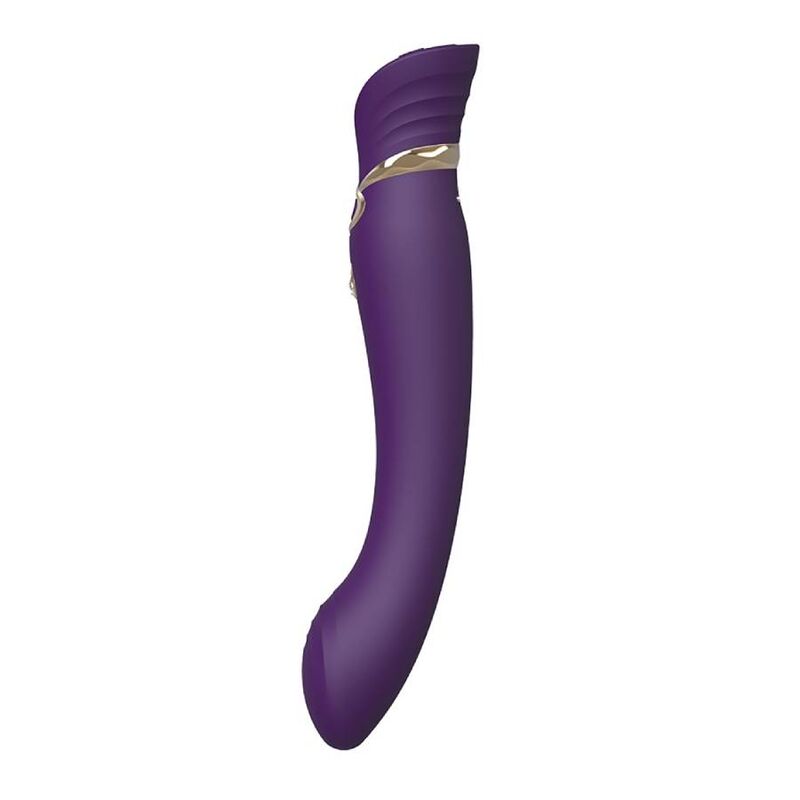 Vibromasseur Point G Queen PulseWave Chauffant Swarovski - Silicone - Zalo