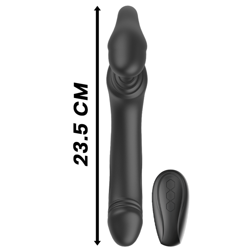 IBIZA - TRAGETRENNER VIBRATOR MIT FERNBEDIENUNG UND DRUCKKNOPF