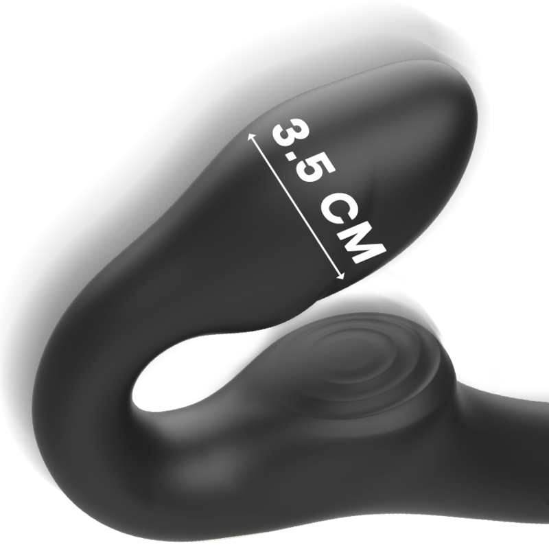 IBIZA - TRAGETRENNER VIBRATOR MIT FERNBEDIENUNG UND DRUCKKNOPF