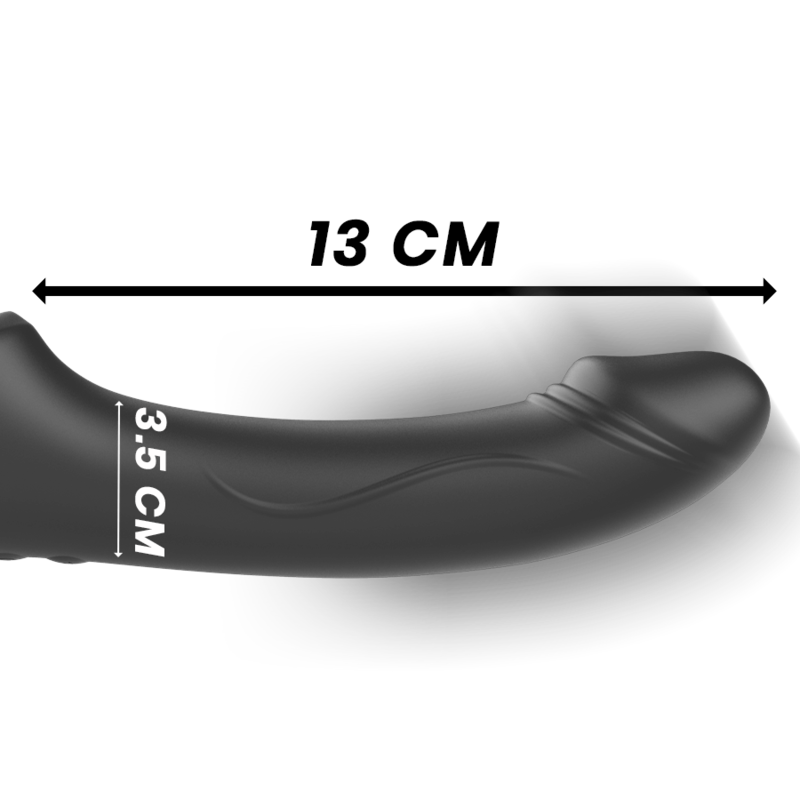 IBIZA - TRAGETRENNER VIBRATOR MIT FERNBEDIENUNG UND DRUCKKNOPF