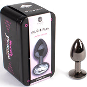 Gunmetal Analplug kleine Größe 7 cm